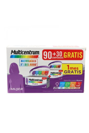 Multicentrum Women Pack 90 + 30 Tablets Set 2 Pieces