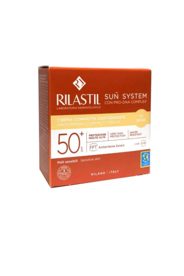Rilastil Sun System Uniform Compact Cream Spf50+ Shade 01 Beige 10g
