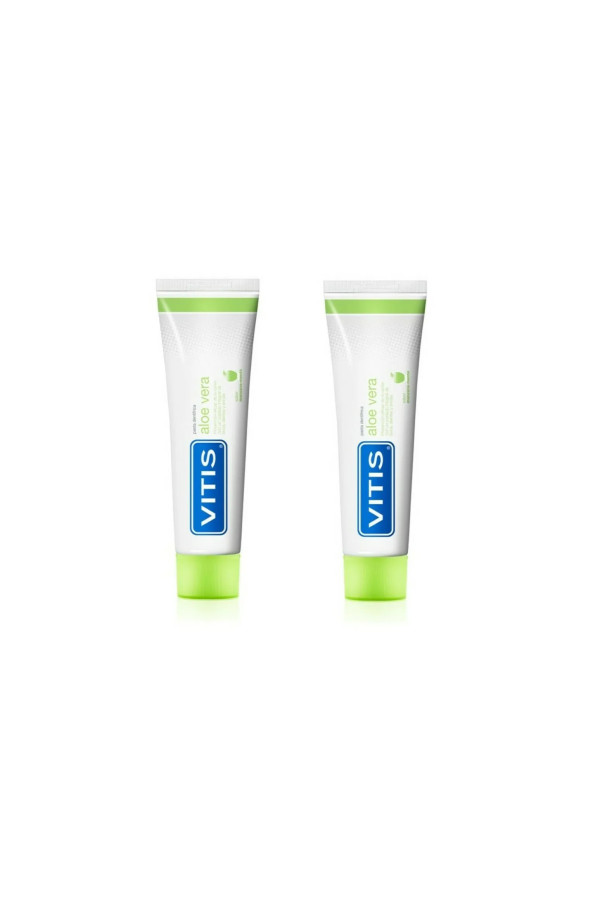 Vitis Duplo Aloe Vera Toothpaste Apple Flavor  2X150ml +75ml Free