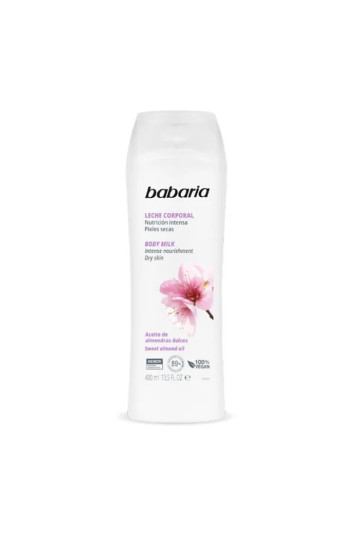 Babaria Lait Corporel Amandes Douces Peaux Très Sèches 400ml