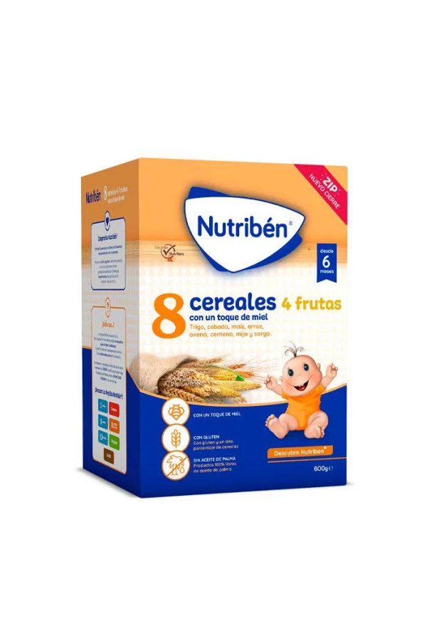 Nutribén 8 Céréales et Miel 4 Fruits 600g 