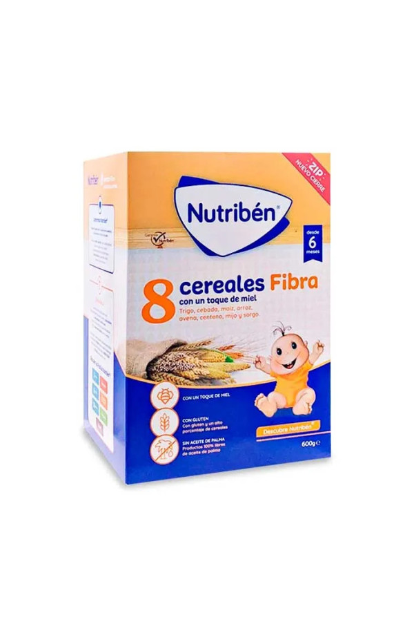Nutribén 8 Céréales et Miel Fibre 600g  
