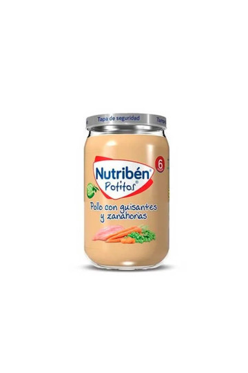 Nutribén Poulet aux Petits Pois et aux Carottes 235g