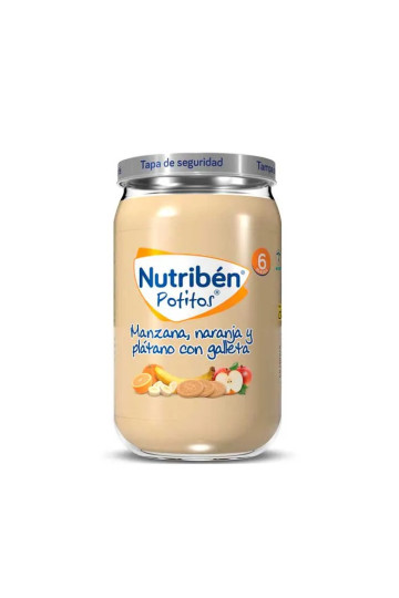 Nutribén Pomme, Orange, Banane, et Biscuits Potito 235g 