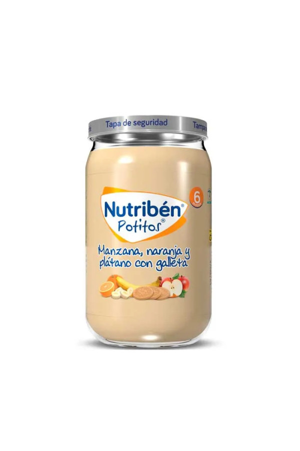 Nutribén Pomme, Orange, Banane, et Biscuits Potito 235g 