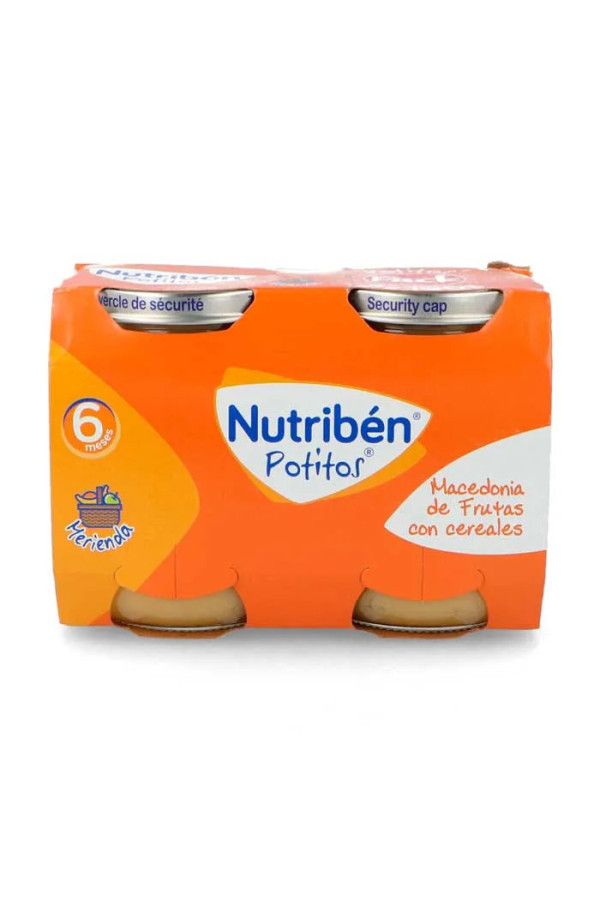 Nutribén Potito Macédoine Fruits et Céréales 2x190g