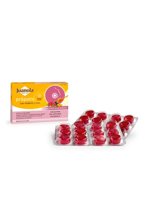 Juanola Propolis Hedera et Miel 24 Comprimés Gommés 