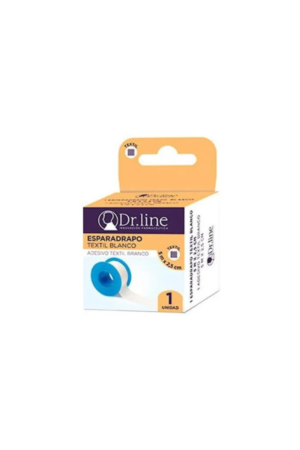 Dr. Line Bande Textile Blanche 5x2,5cm X12