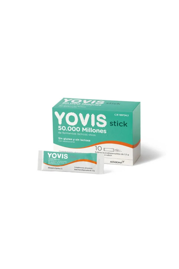 Yovis 10 Stick Bucodispensable 50.000 Millions De Ferments Actifs