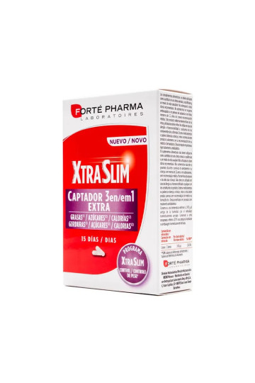 Forté Pharma Xtraslim Captador 3 en 1 60 Capsules 