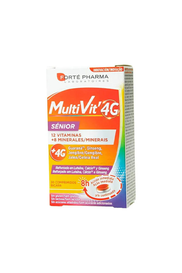 Forté Pharma 12 Multivit 4G Sénior 30 Tablettes 