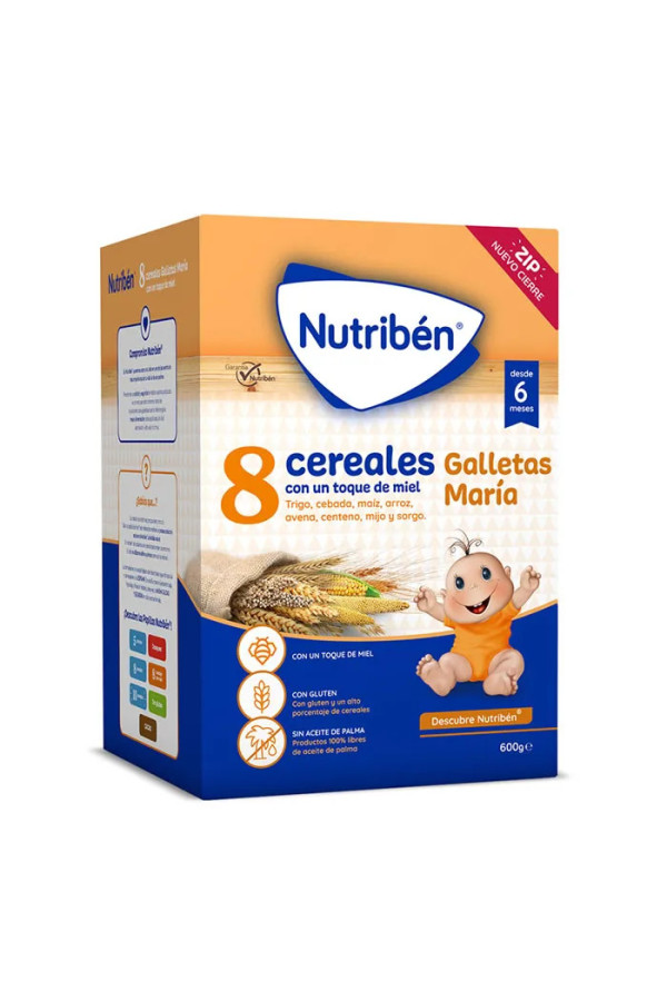 Nutriben 8 Céréales Biscuits Au Miel 600g
