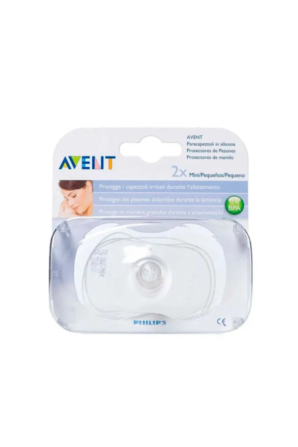 Avent 2 Mini Boucliers en Silicone pour Mamelons 