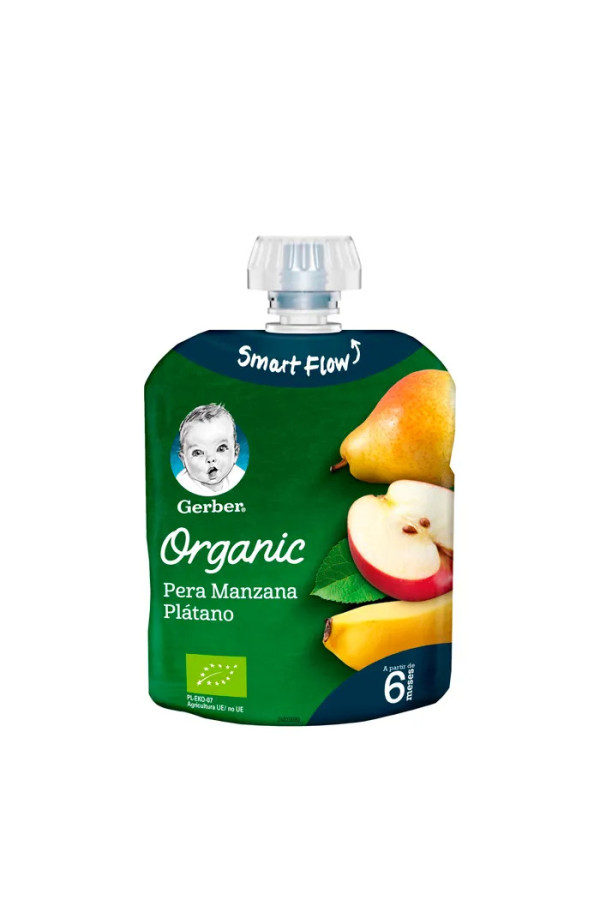 Gerber Organic Poire Pomme et Banane 90g 
