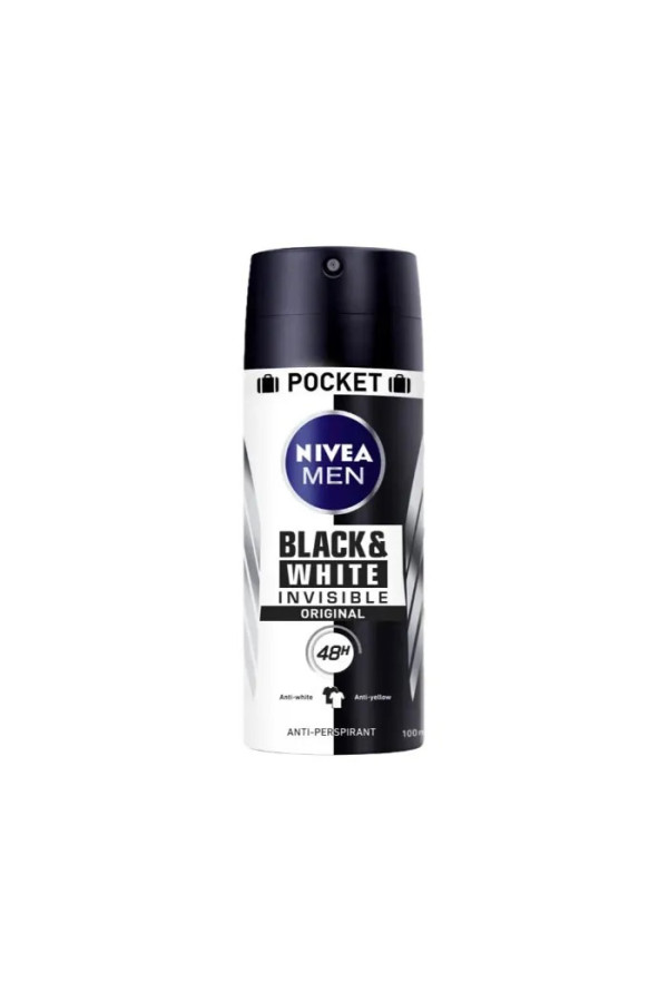 Nivea Men Black & White Invisible Original Déodorant Vaporisateur 100ml
