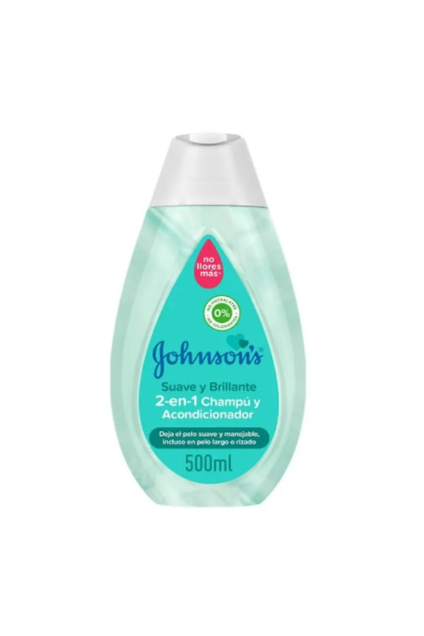 Johnson's Shampooing Et Revitalisant 2 En 1 Doux Et Brillant 500ml