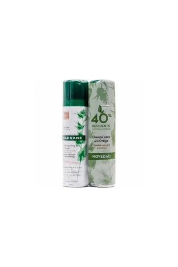 Klorane Shampooing Sec Cheveux Gras Ortie  2x150ml