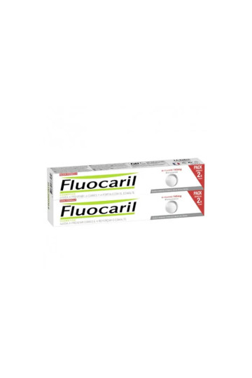 Fluocaril Dentifrice Blancheur Bi-Fluoré Lot de 2 x 75 ml