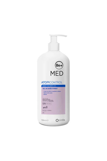Be+ Syndet Gel de Bain pour Peau Atopique 750ml 