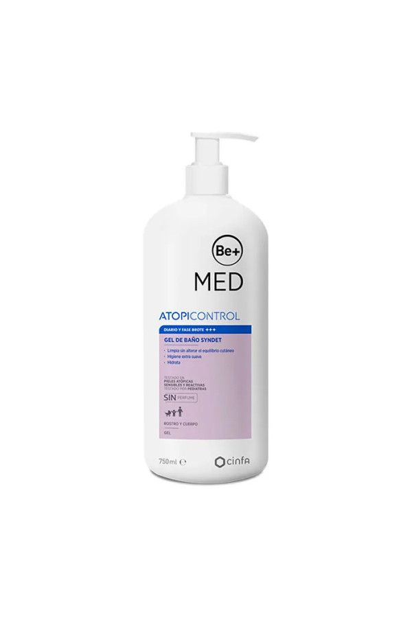 Be+ Syndet Gel de Bain pour Peau Atopique 750ml 