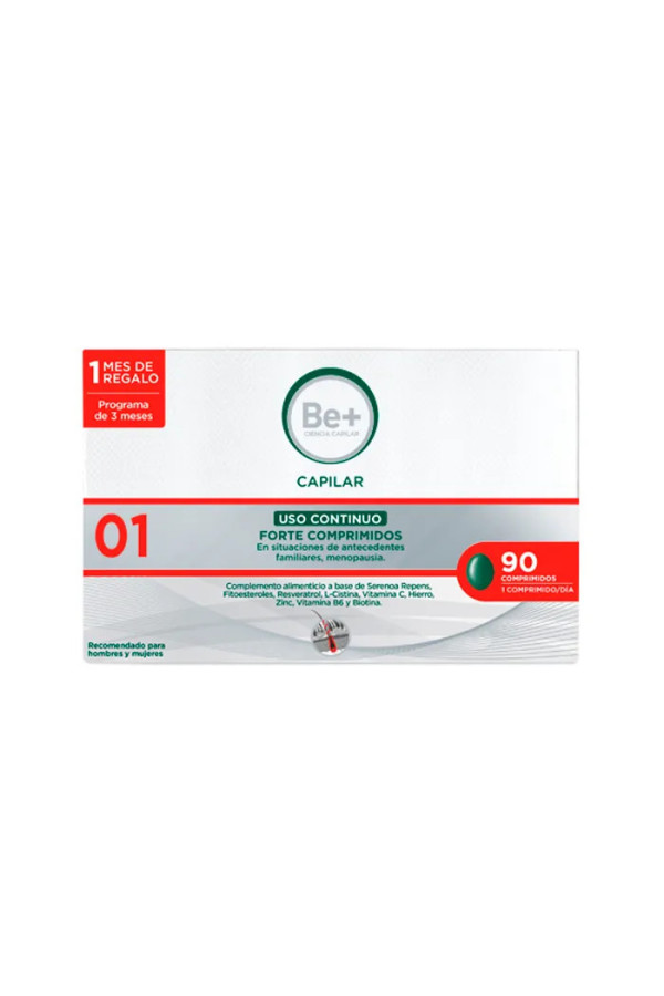 Be+ Capillaire à Usage Continu Forte 90 Comprimés 