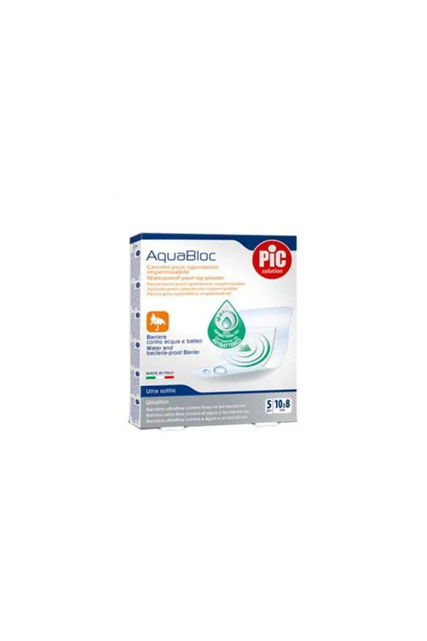Pic Aquabloc Post Op Antibactérien Pansement Stérile 10 X 8 Cm 5 Cm 5
