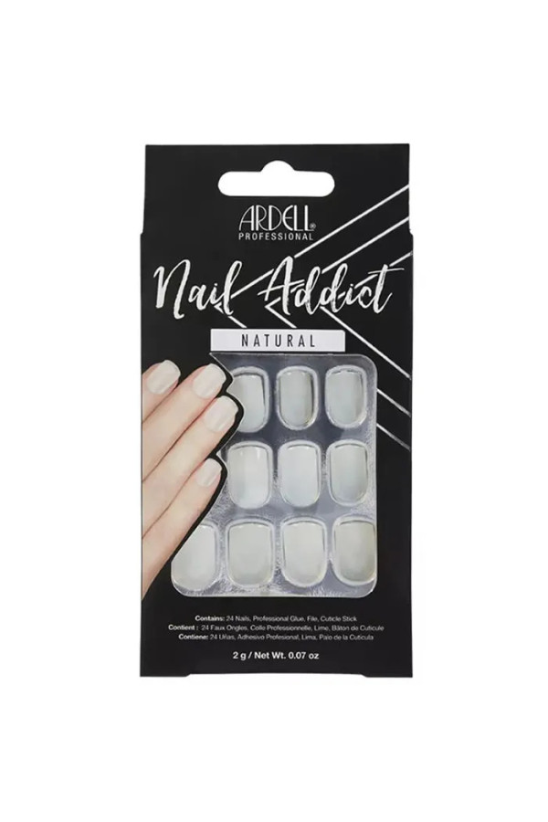 Ardell Nail Addict Natural Squared False Nails