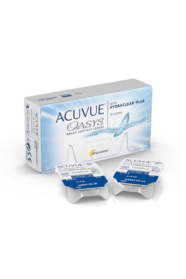 Acuvue Oasys Hydraclear Remplacement des Lentilles de Contact 2 Semaines -3,25 BC/8,4 12 Unités