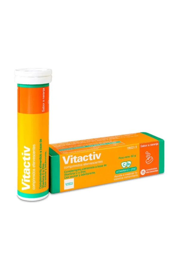 Teva Vitactiv 15 Comprimés Effervescents 60g
