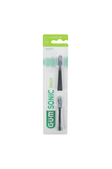 Gum Sonic  Recharges quotidiennes Brosse noire 2U