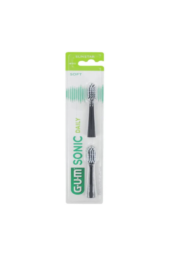 Gum Sonic  Recharges quotidiennes Brosse noire 2U