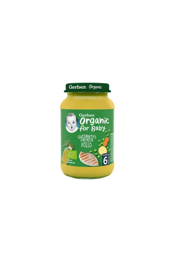 Gerber Organic Poulet Aux Pois Et Aux Pommes De Terre 1U 190g