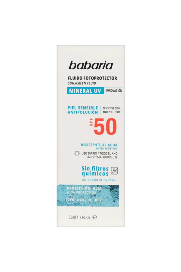 Babaria Sun Mineral Fotoprotector Facial Fluid  Spf50 50ml