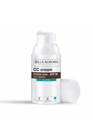 Bella Aurora CC Cream Anti-Blemish Oil Free Spf50 30ml