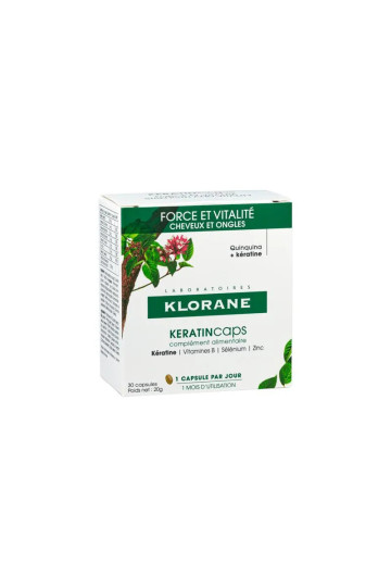 Klorane Keratincaps Force et Vitalité 30 Gélules