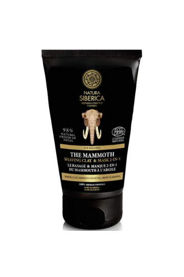 Natura Siberica The Mammoth Shaving Clay And Mask 2 In 1 150ml