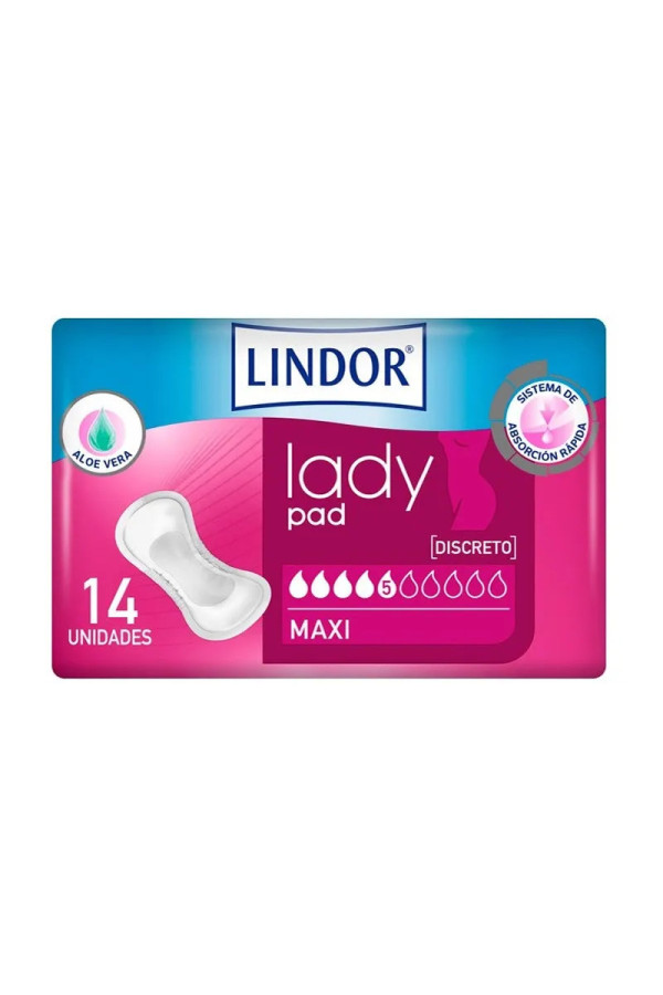 Lindor Absorbant Incontinence Urinaire Légère MoliMed Maxi 660 ml 14 Pièces