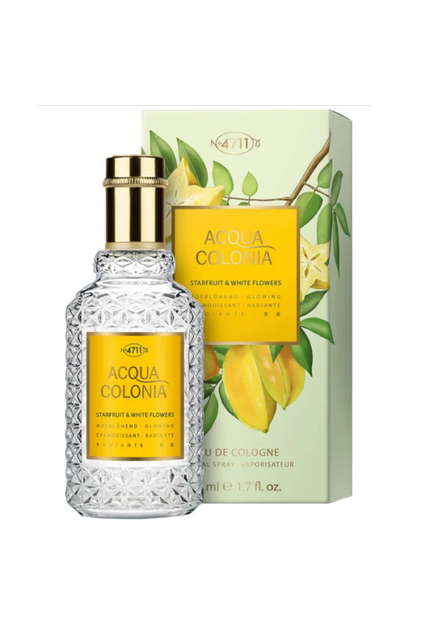 4711 Acqua Colonia Starfruit y White Flowers Eau De Cologne Vaporisateur 50ml
