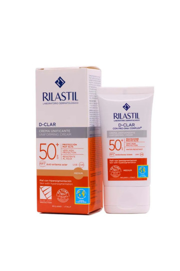 Rilastil D-Clar Spf50+ Crème Unifiante Moyenne 40ml 