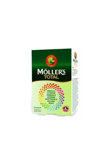 Möller's Total Multivitamins + Omega-3 (28 Comprimés + 28 Perles)