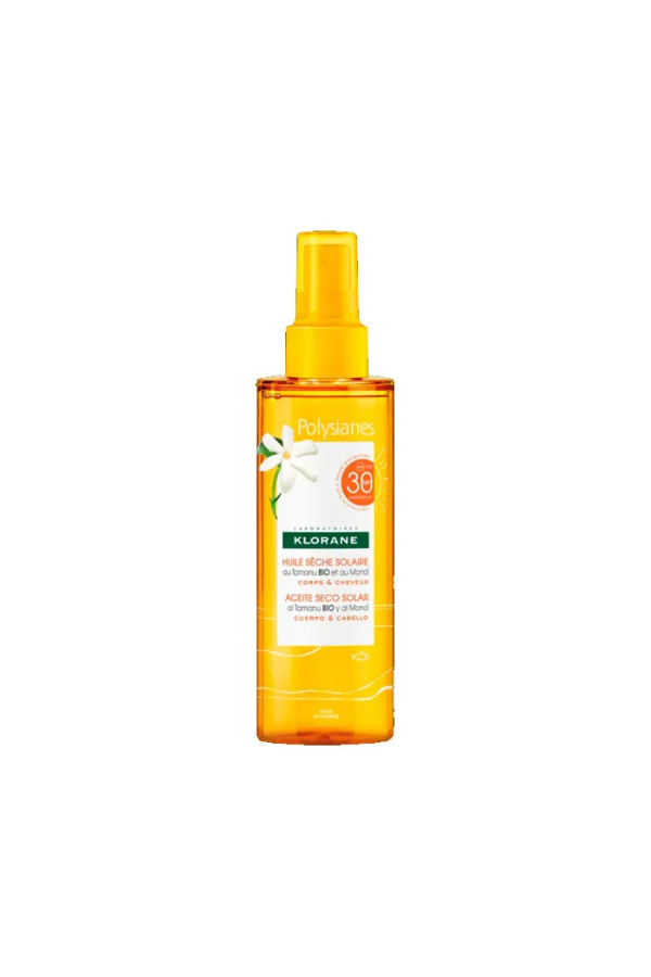 Klorane Huile De Protection Solaire Au Tamanu Et Au Monoï 100ml