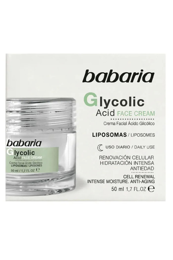 Babaria Glycolic Acid Face Cream Cell Renewal 50ml