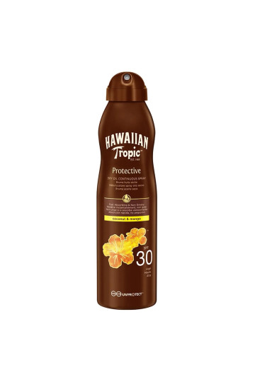 Hawaiian Tropic Coconut y Mango Aceite Spf30 180ml Spray