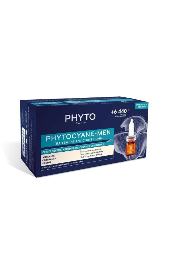 Phyto Phytocyane Men Anti-Chute de Cheveux 12x3.5ml 