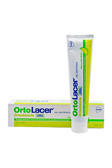 Gel dentifrice Ortolacer arôme citron vert frais 125 ml