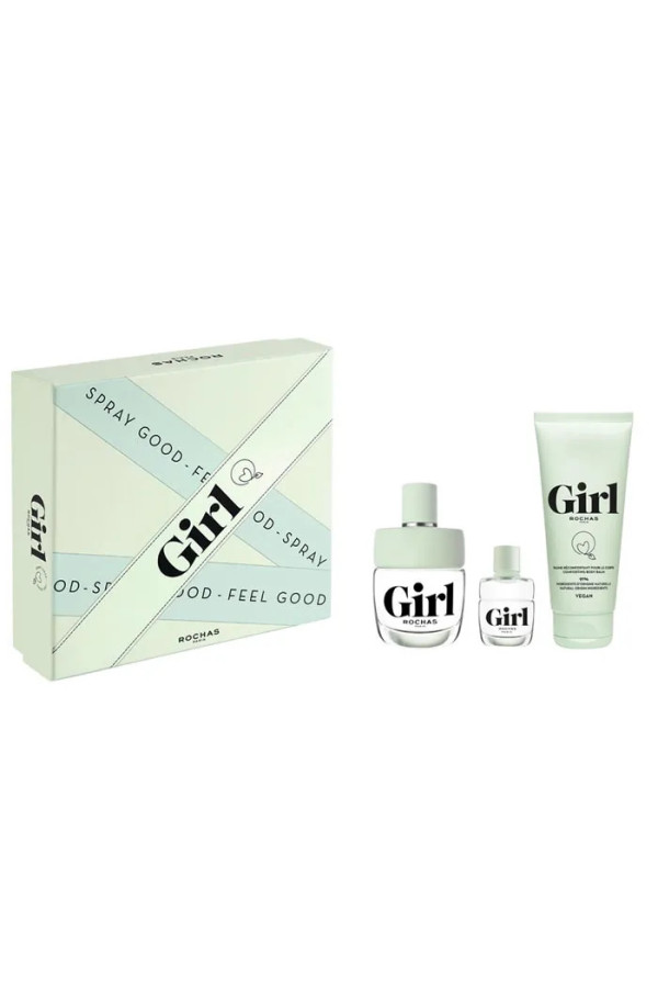 Rochas Girl Eau De Toilette Vaporisateur 100ml Coffret 3 Produits