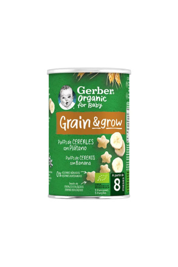 Gerber Céréales Soufflées Biologiques et Banane