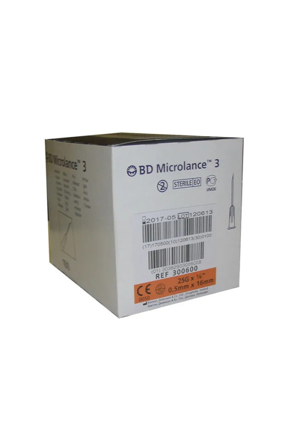 BD Microlance Aiguille 0,5mm x 16mm 100 Unités