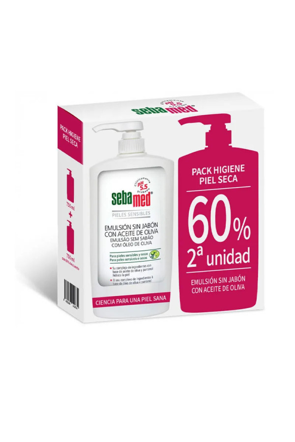 Sebamed Émulsion Sans Savon Avec Huile D'Olive 750ml Duo