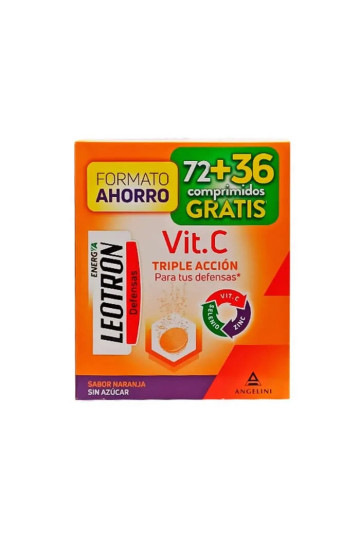 Leotron Vitamine C 72+36 Comprimés effervescents